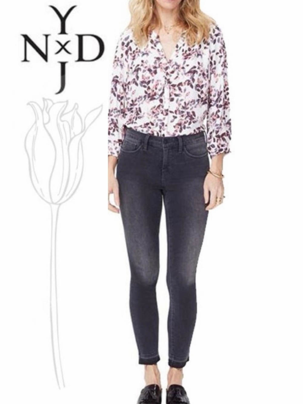 NYDJ Ami Ankle Skinny Jeans In Columbia 16